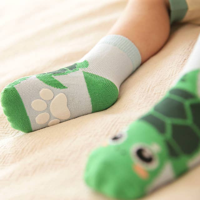 Turtle Zoo Baby Animal Socks