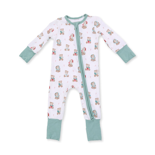 Christmas Teddy Bears Uni Convertible Romper