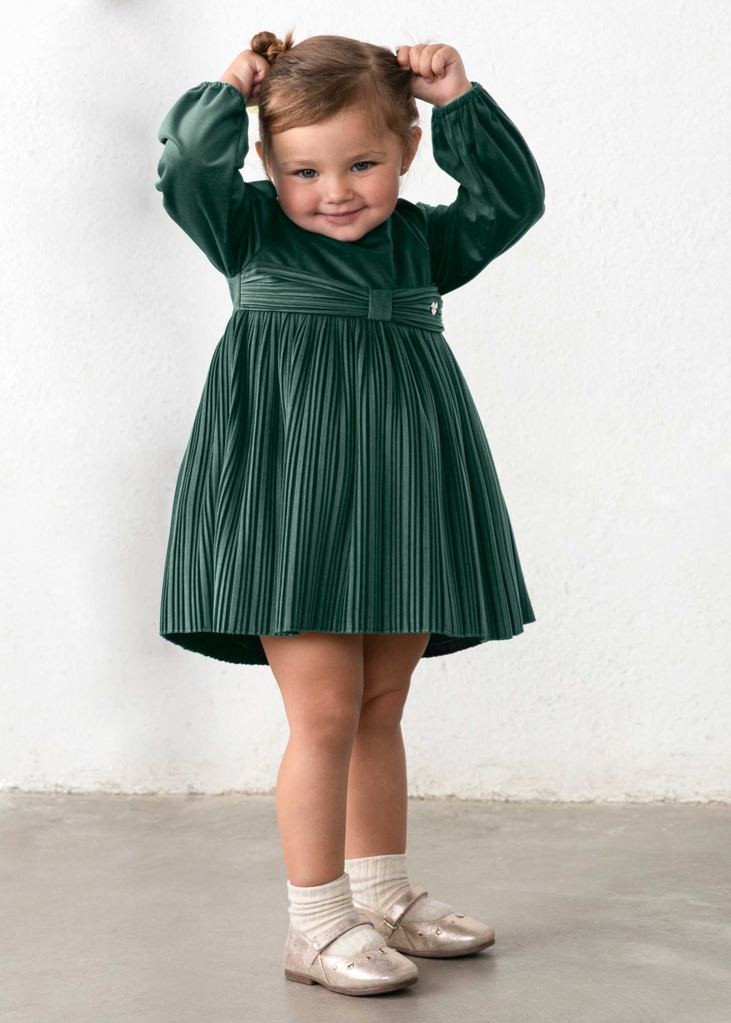 Green Velvet Dress