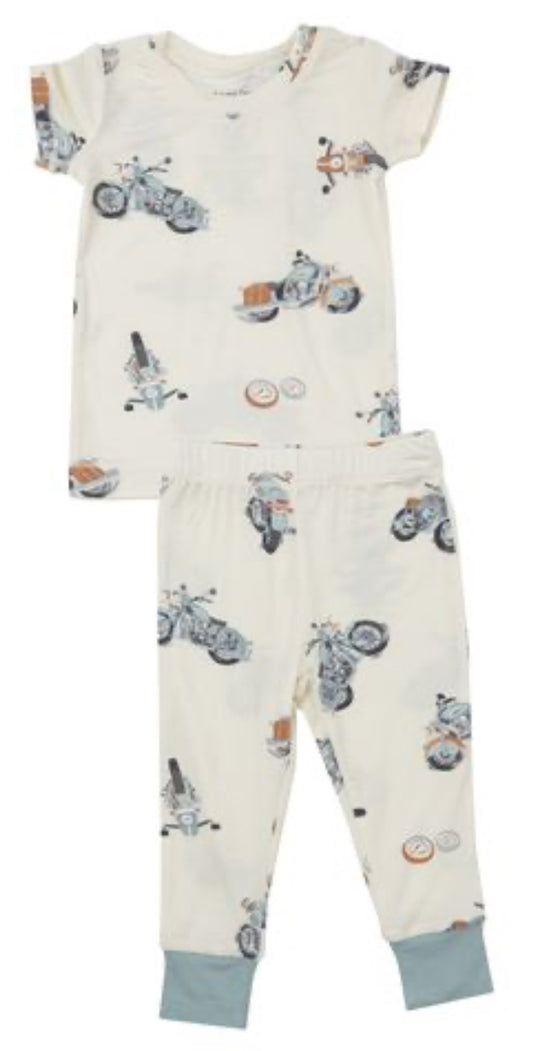 Bamboo Vintage Motorcycles Loungewear Set