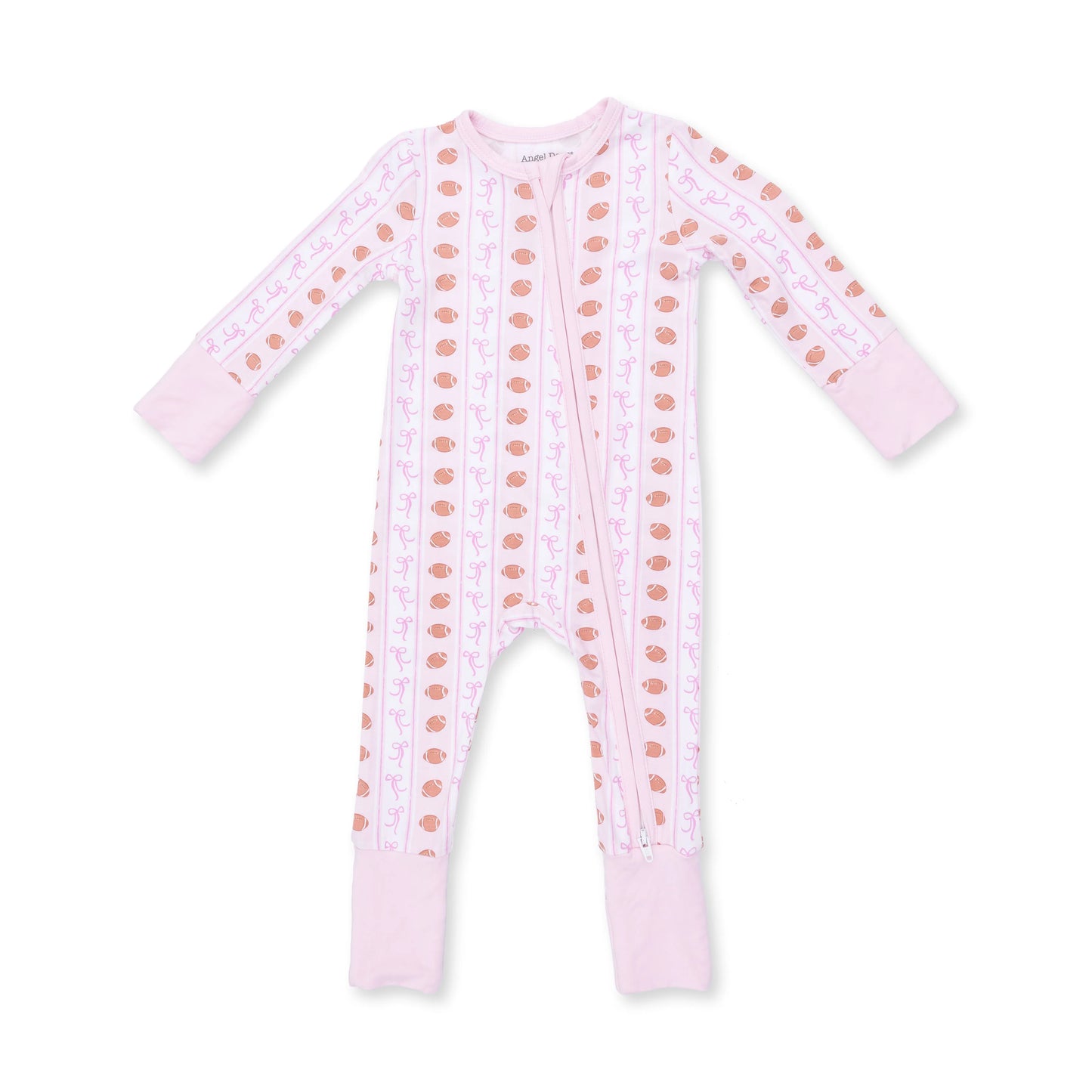 Football Bow Stripe Convertible Romper