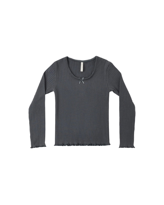 Ribbed Long Sleeve Midnight