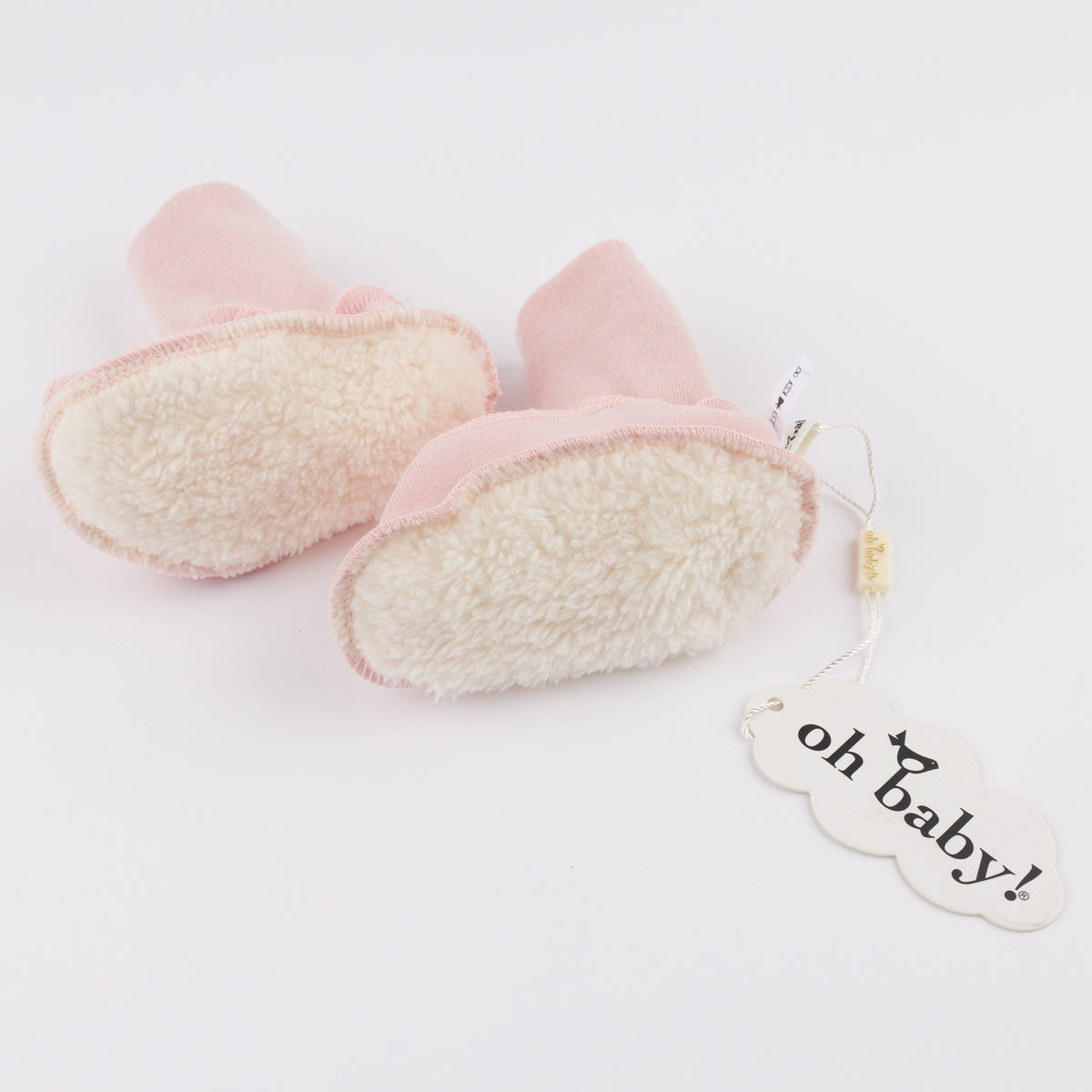 oh baby! Baby Snowdrift Booties - Dusty Pink