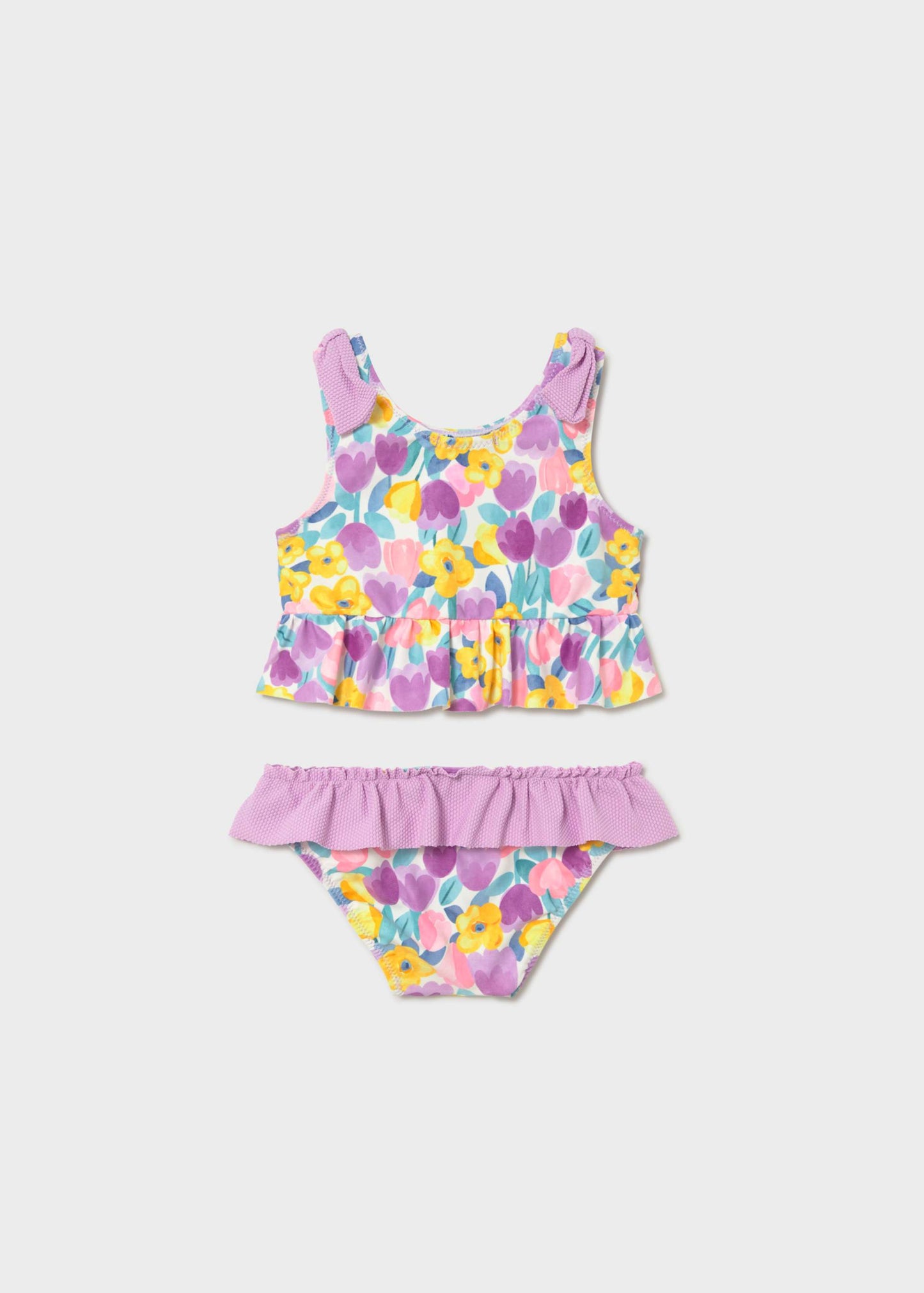 Two Piece Floral Swim Suit