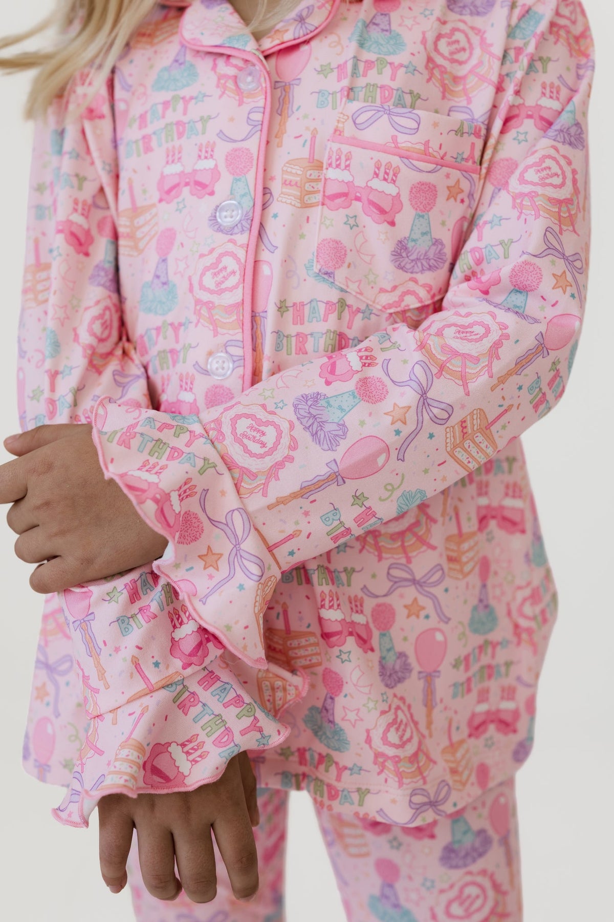 Birthday Girl Kid’s Long Sleeve Ruffle Flare Set