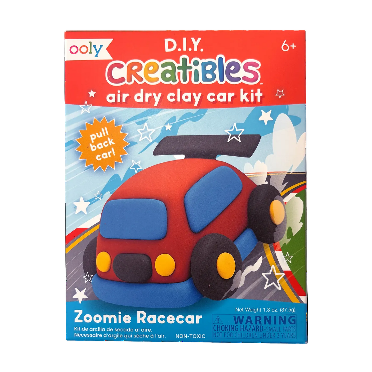 Creatibles Air Dry Clay Kit - Zoomie Racecar