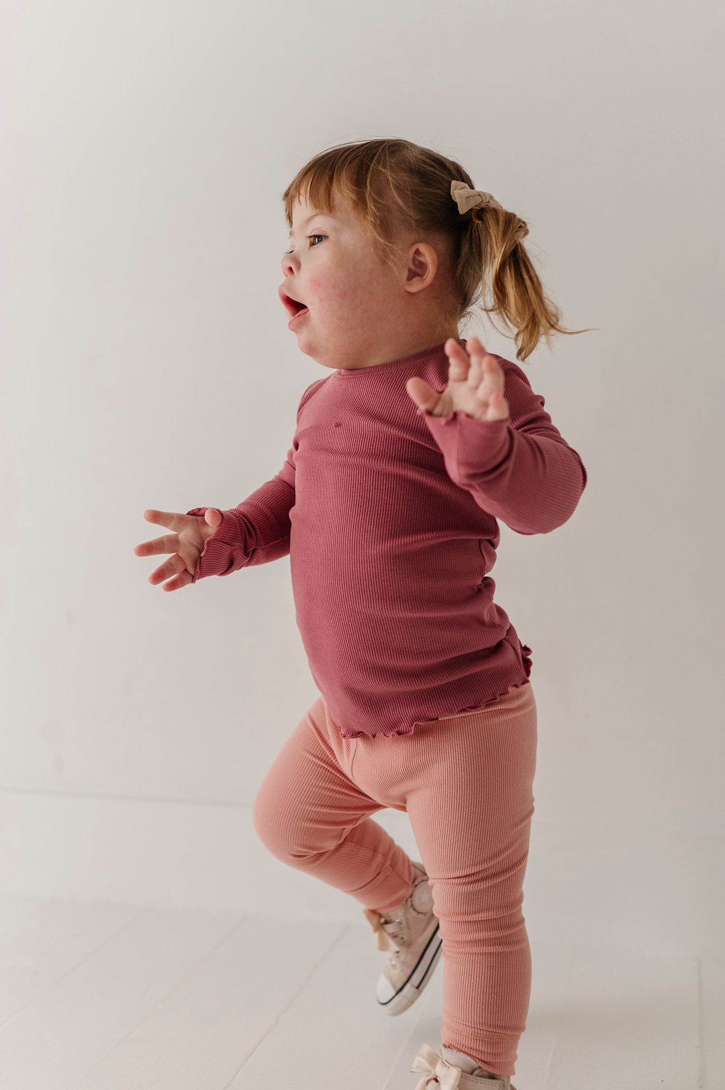 Lettuce Hem Tee Mesa Rose