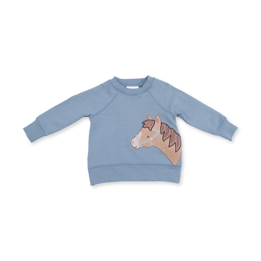 Horse Head Raglan Sweatshirt