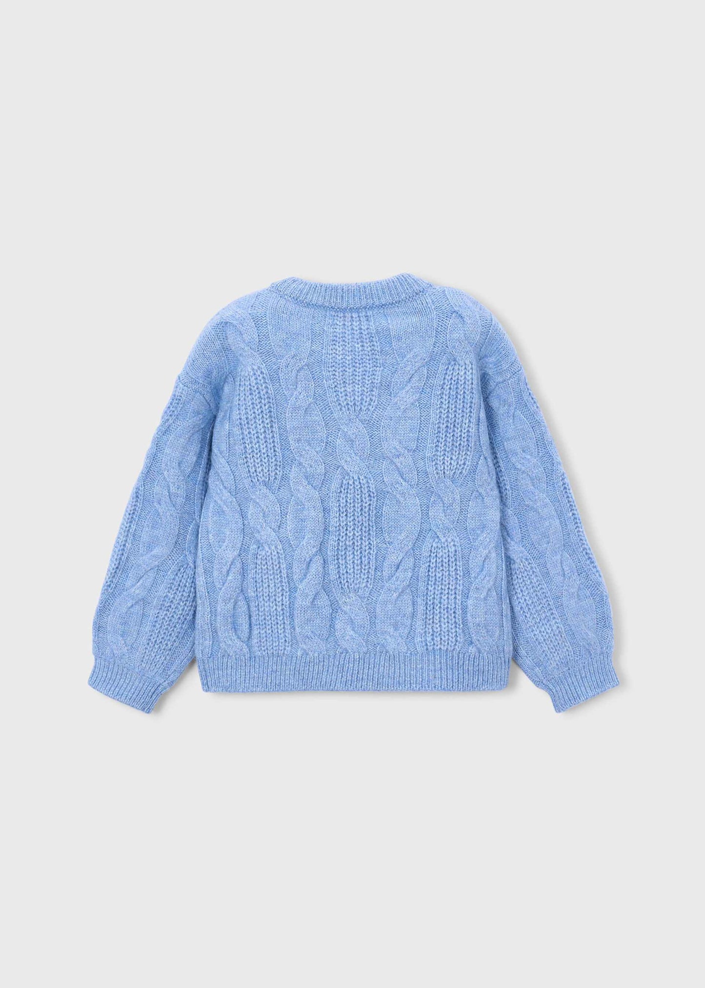 Sky Blue 3D Flower Sweater