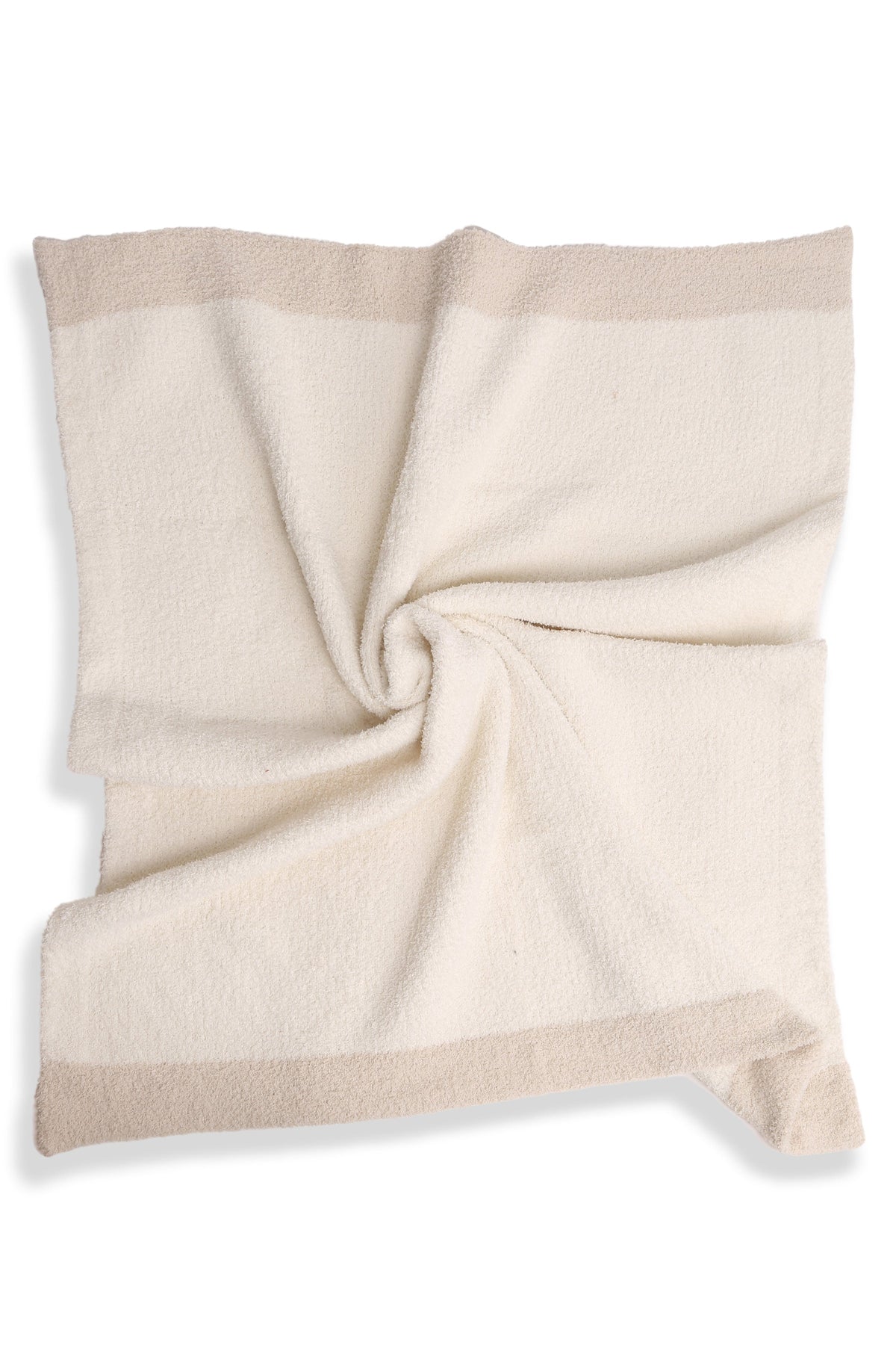 Children’s Color Block Ivory Luxury Soft Throw Blanket