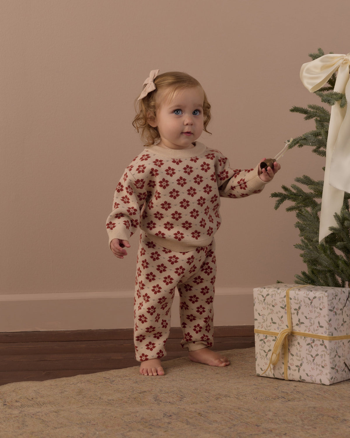 Knit Pant Poinsettia