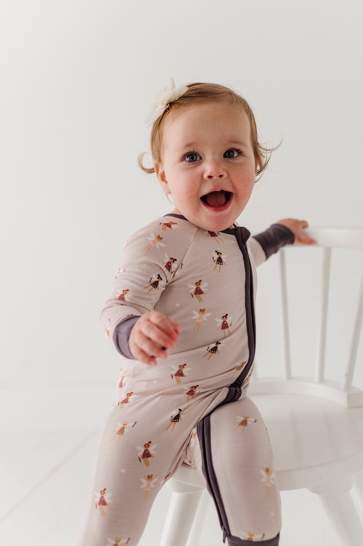 Long Sleeve Zip Romper Fairies
