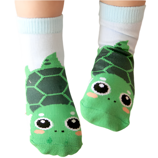 Turtle Zoo Baby Animal Socks