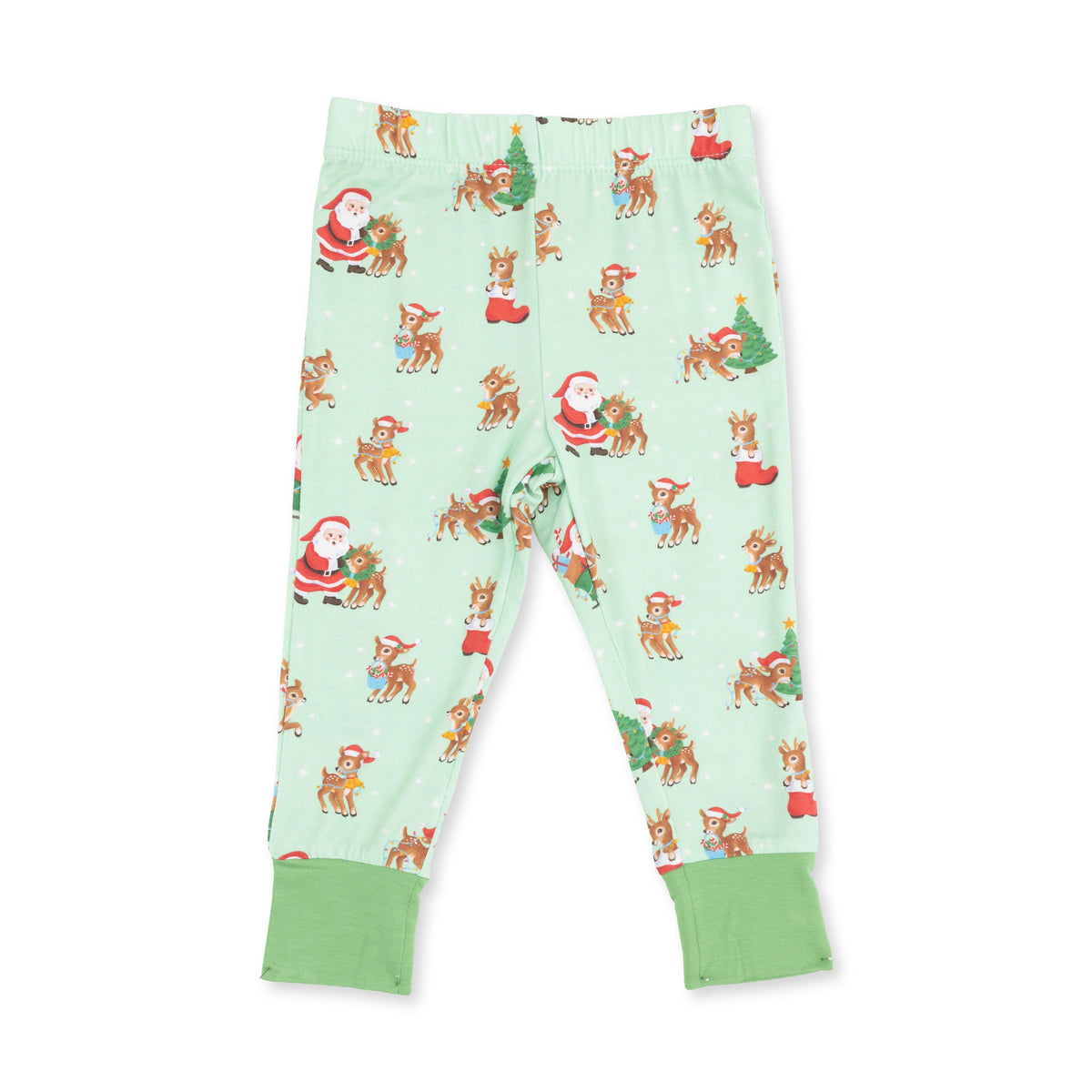 Vintage Reindeer & Santa Uni Long Sleeve Loungewear Set
