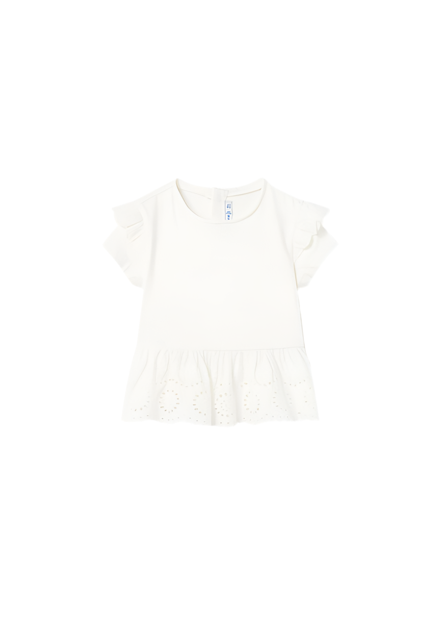 White Eyelet Embroidery Top