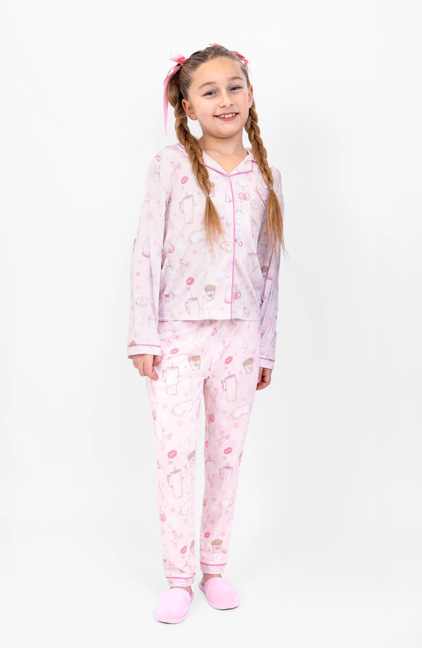 Blush Club Long Sleeve Jersey Pajama Set