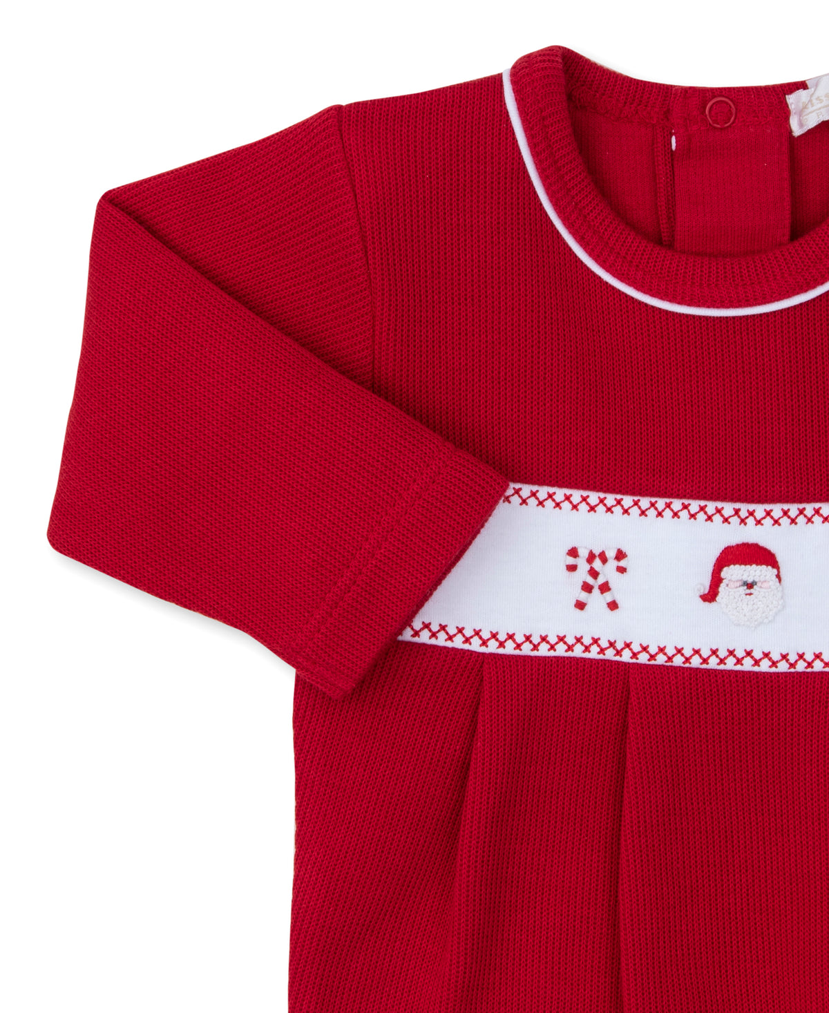 CLB Holiday Medley 24 Hand Emb. Santa Playsuit