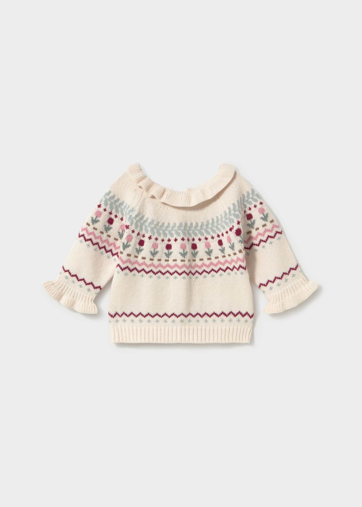 Knit Floral Sweater & Legging Set