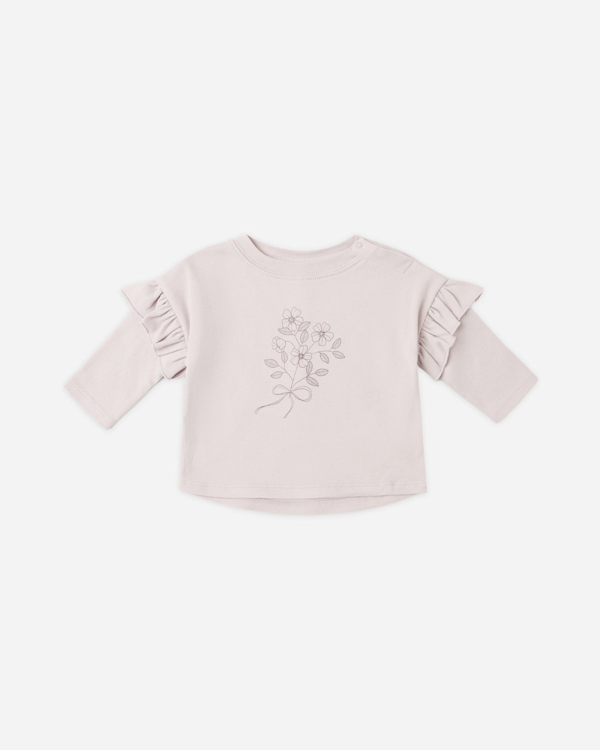 Ruffle Long Sleeve Tee Fleur & Drawstring Pant Floret