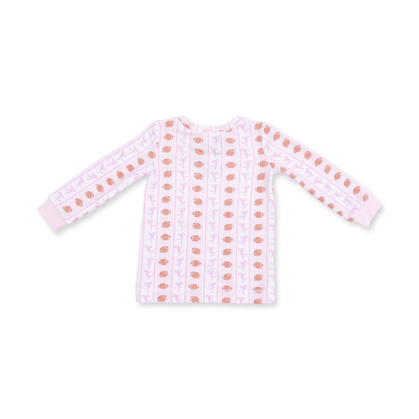 Football Stripe Long Sleeve Loungewear Set