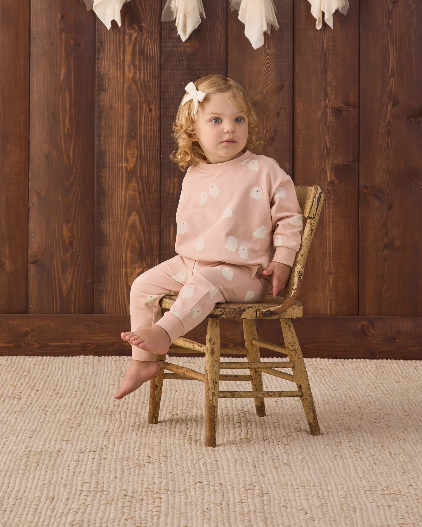 Relaxed Fleece Sweatshirt & Sweatpant Set Sweet Ghost
