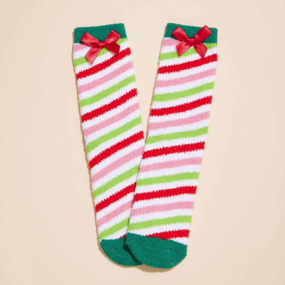 Christmas Fuzzy Socks Assorted Pack of 4