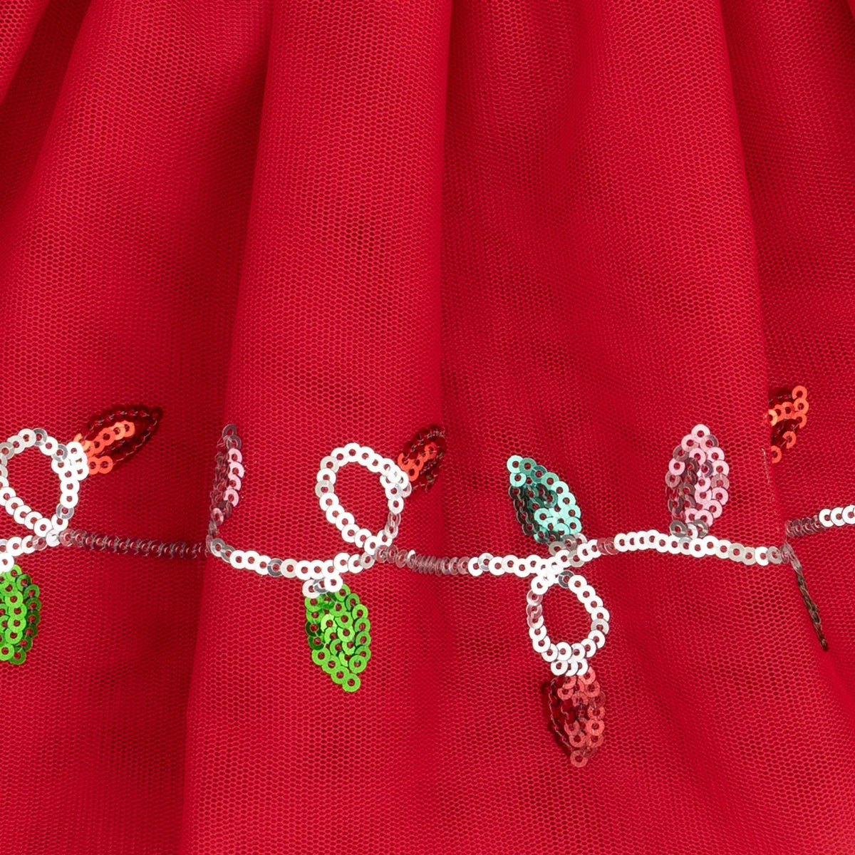 Christmas Lights Merry Tutu Skirt With Bike Shorts