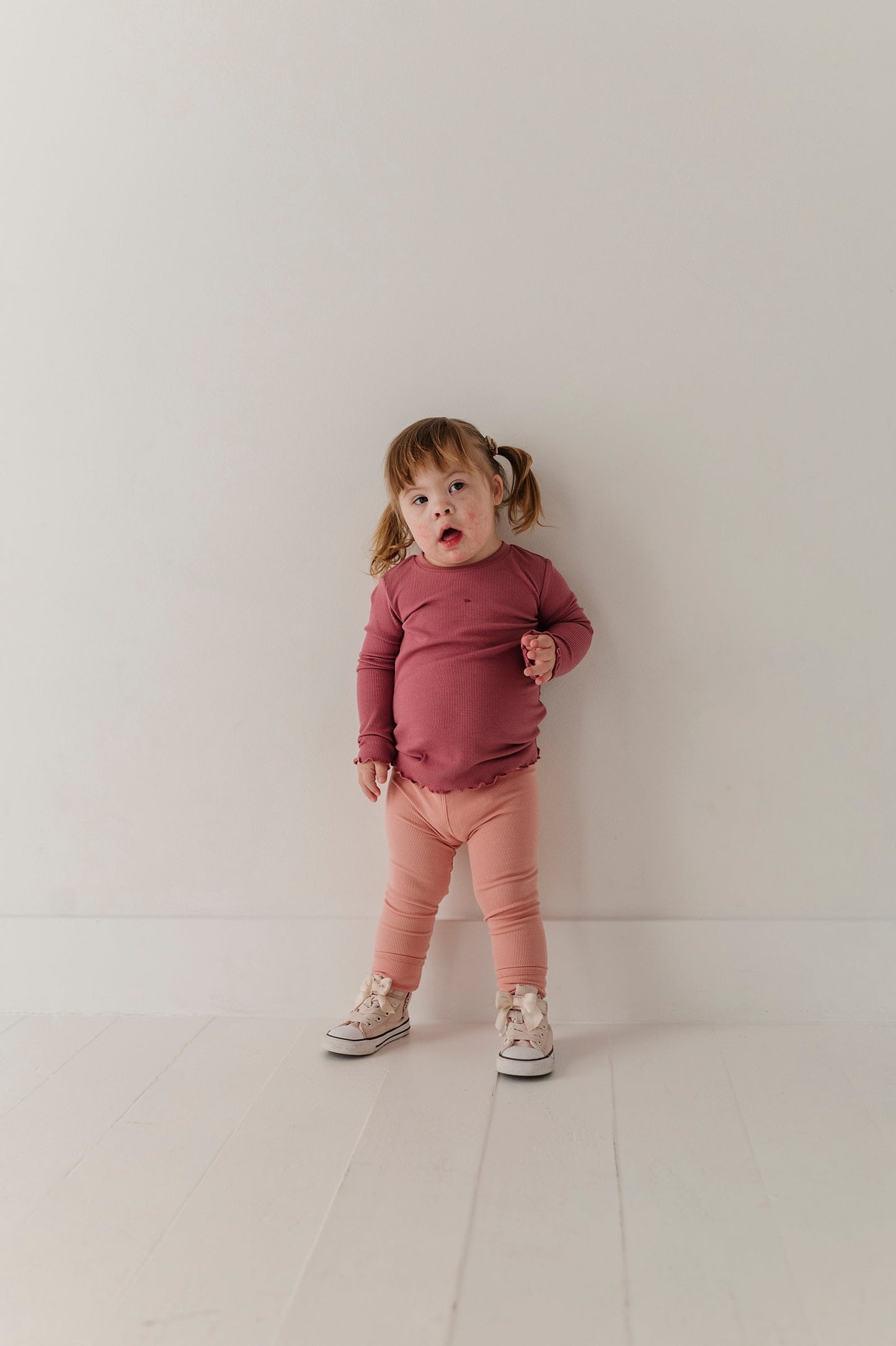 Lettuce Hem Tee Mesa Rose
