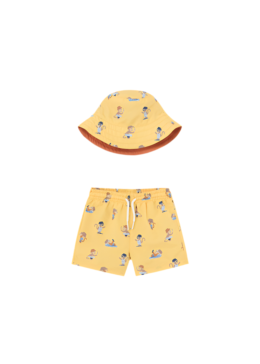 Swim Short W/Bucket Hat Set