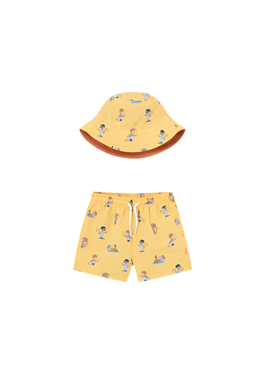 Swim Short W/Bucket Hat Set