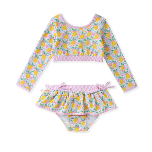 Two Piece Lemon Swim Suit