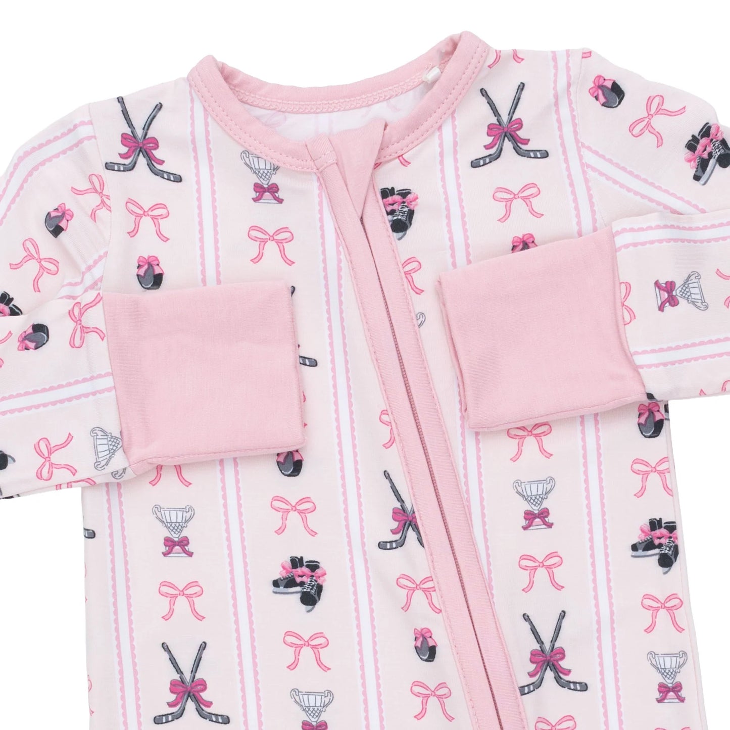 Megan’s Bowtiful Hockey Stripe Convertible Romper