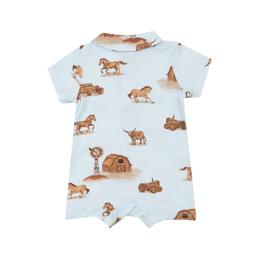 Cowboy Ranch Bamboo Polo Shortie