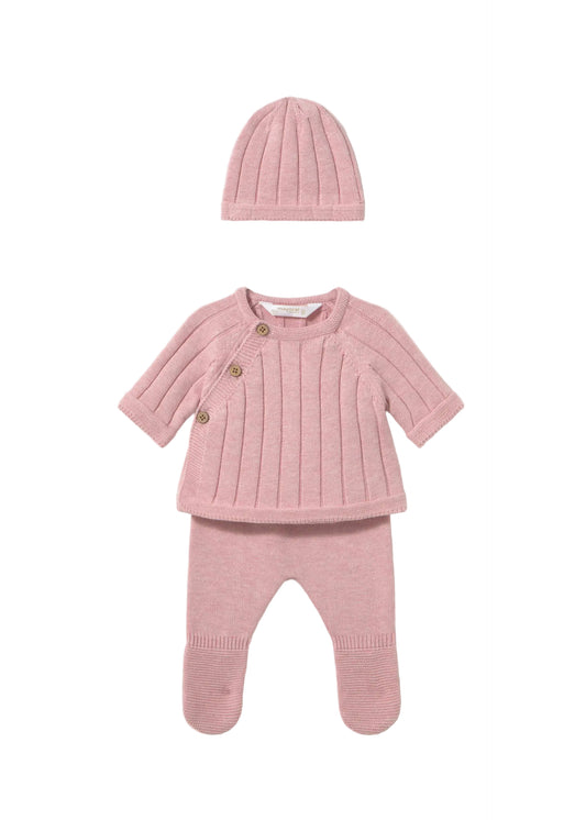 Knit Set Baby Rose