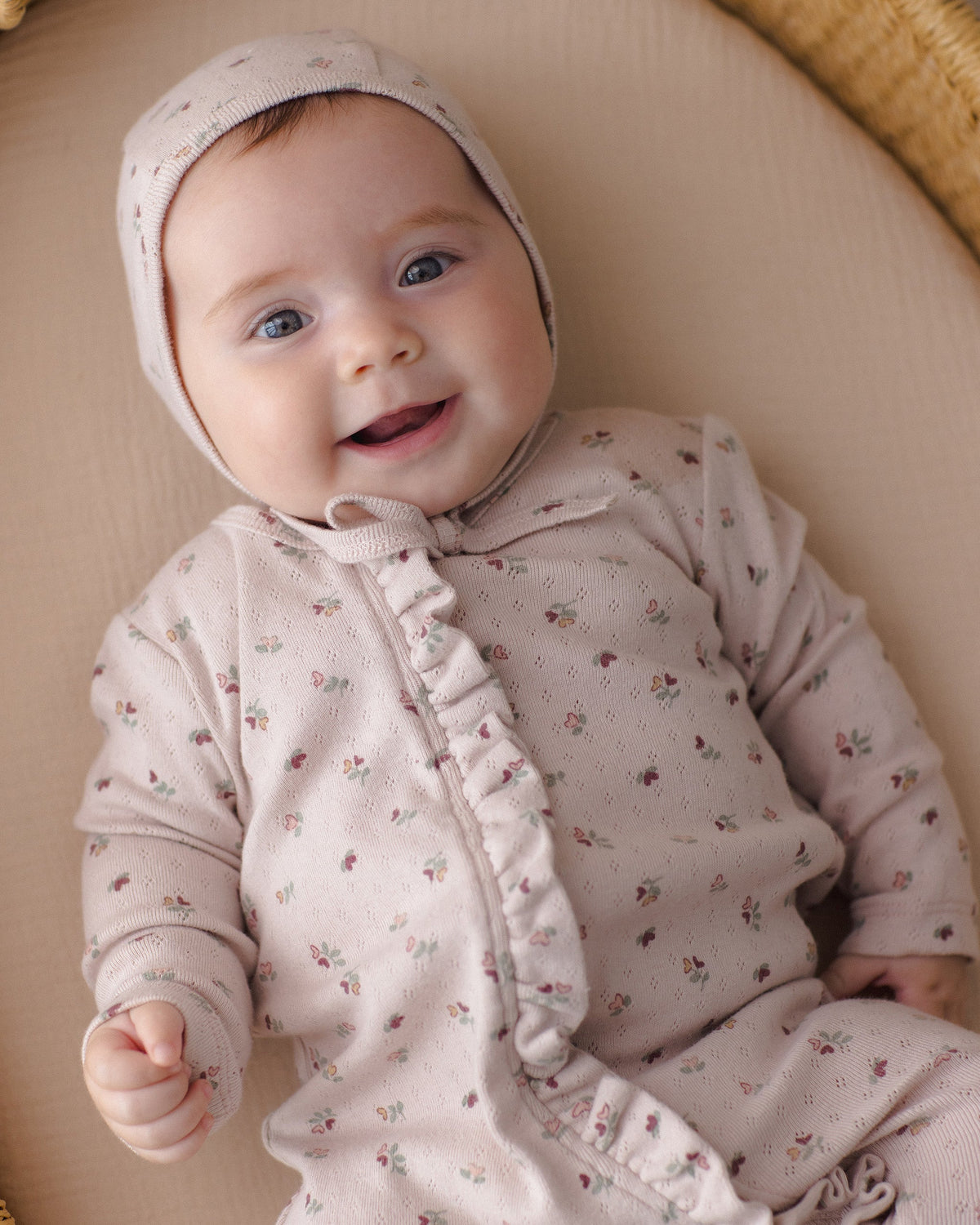 Ruffle Jumpsuit Heart Ditsy