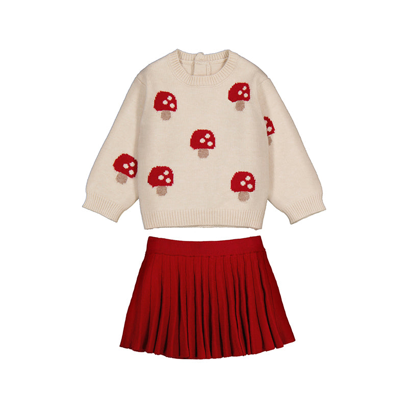Mushroom Sweater & Skirt Set