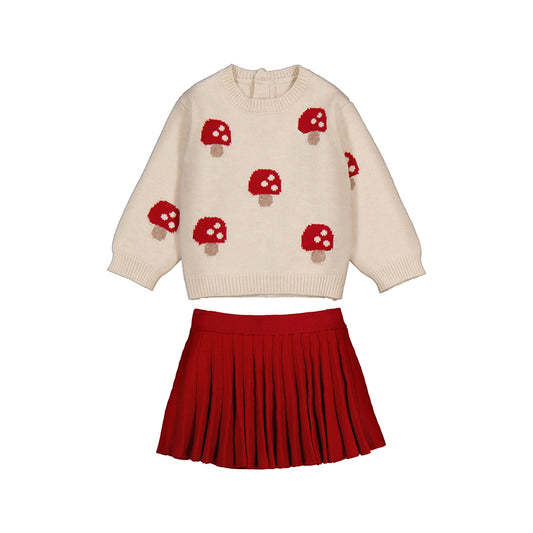 Mushroom Sweater & Skirt Set