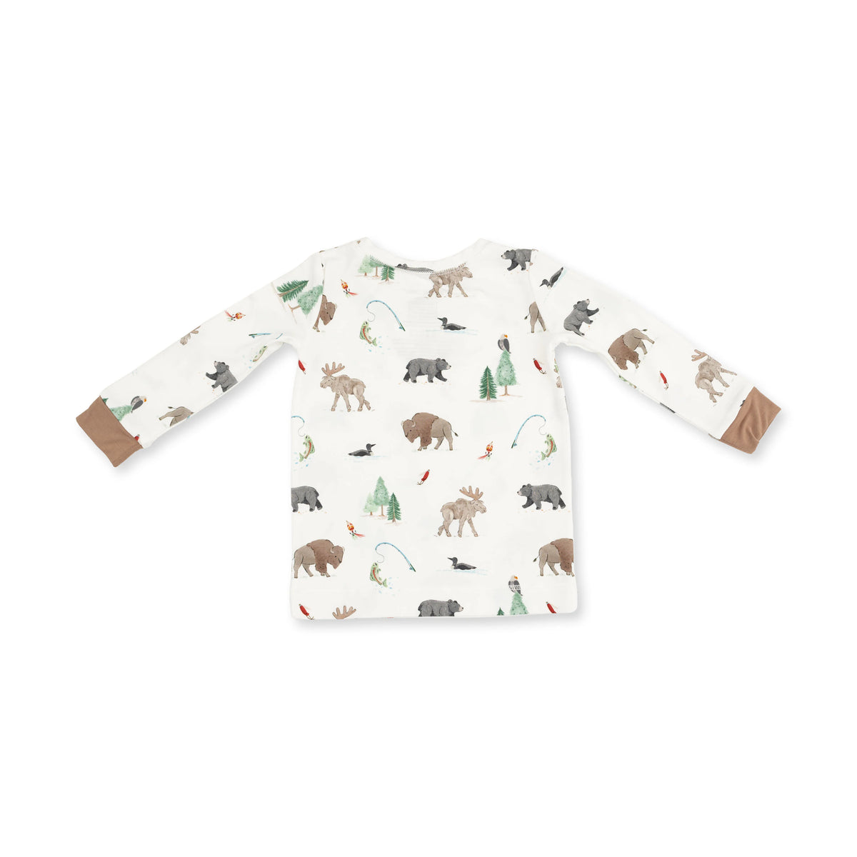 Northern Woodland Animals Long Sleeve Loungewear Set