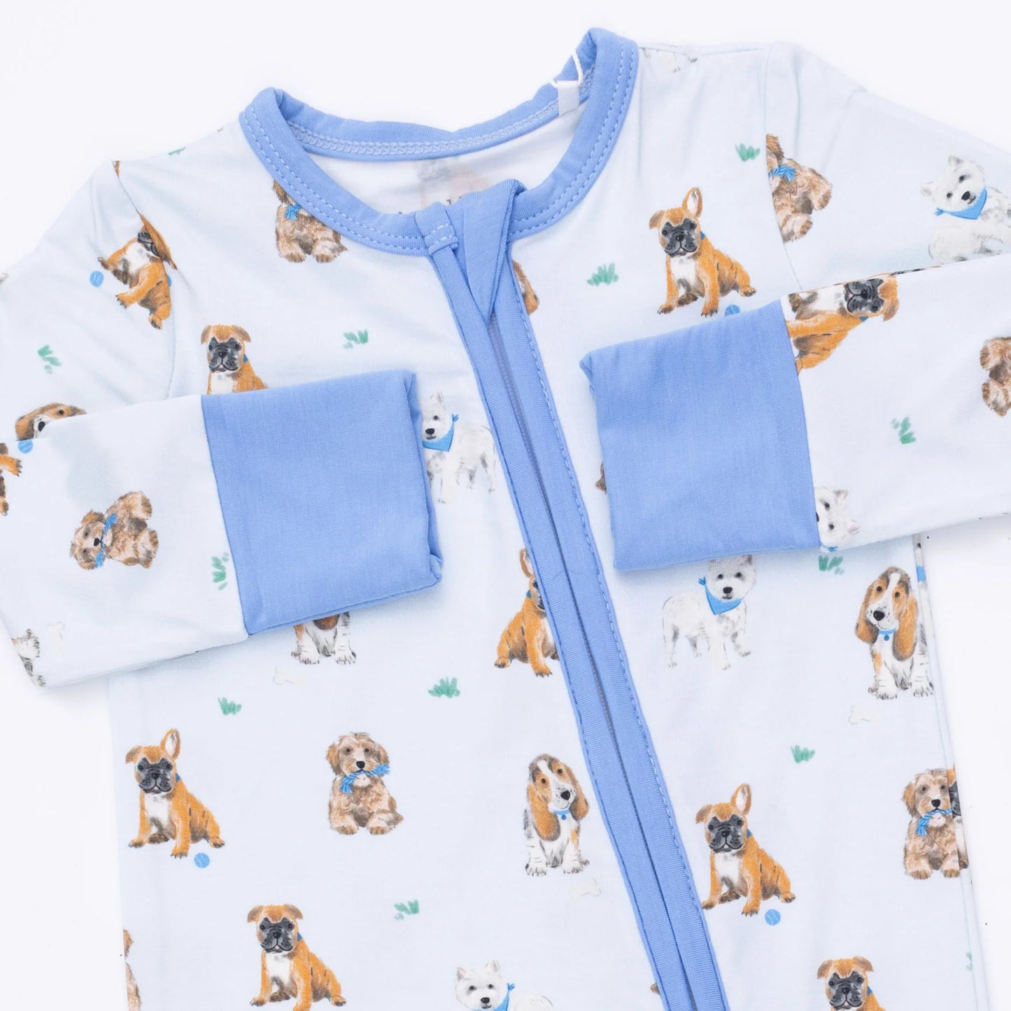 Bestie Dogs Blue Convertible Romper