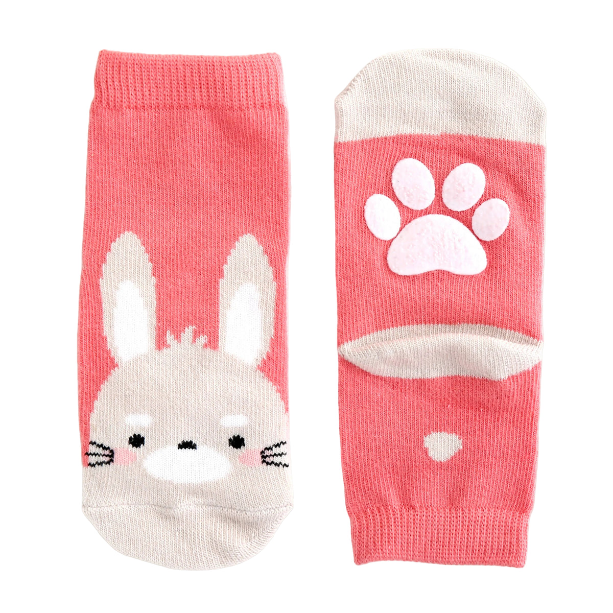 Non-Slip Grip Ankle Socks Rabbit Zoo