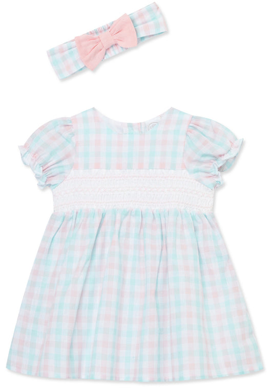 Daisy Love Smocked Plaid Dress