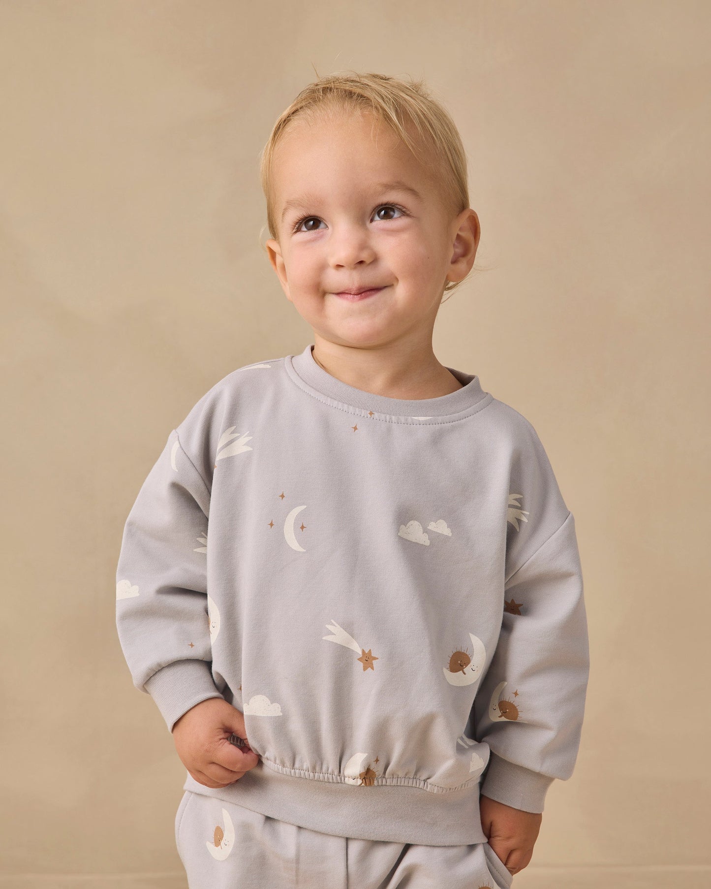 Relaxed Sweatshirt and Sweatpant Set Sky Friends