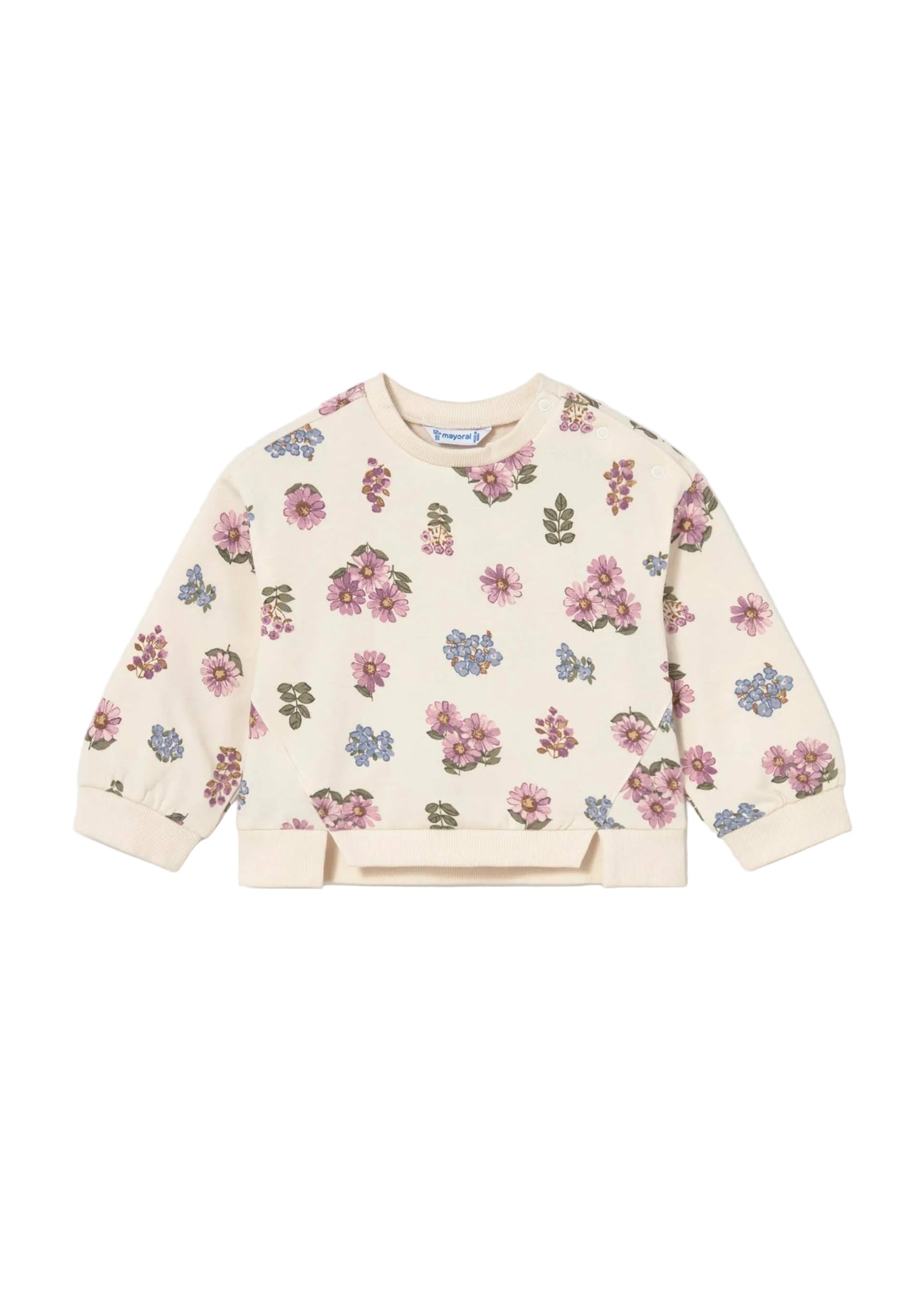 Fleece Floral Pullover
