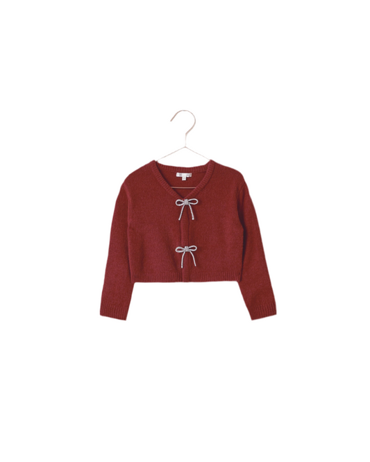 Bow Cardigan || Ruby