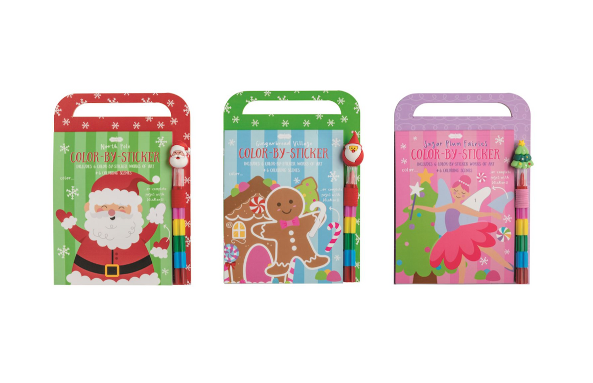Christmas Color By Sticker Books