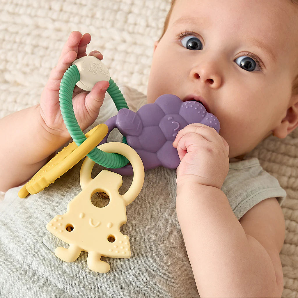 Itzy Trio Multi-Textured Silicone Teether Charcuterie