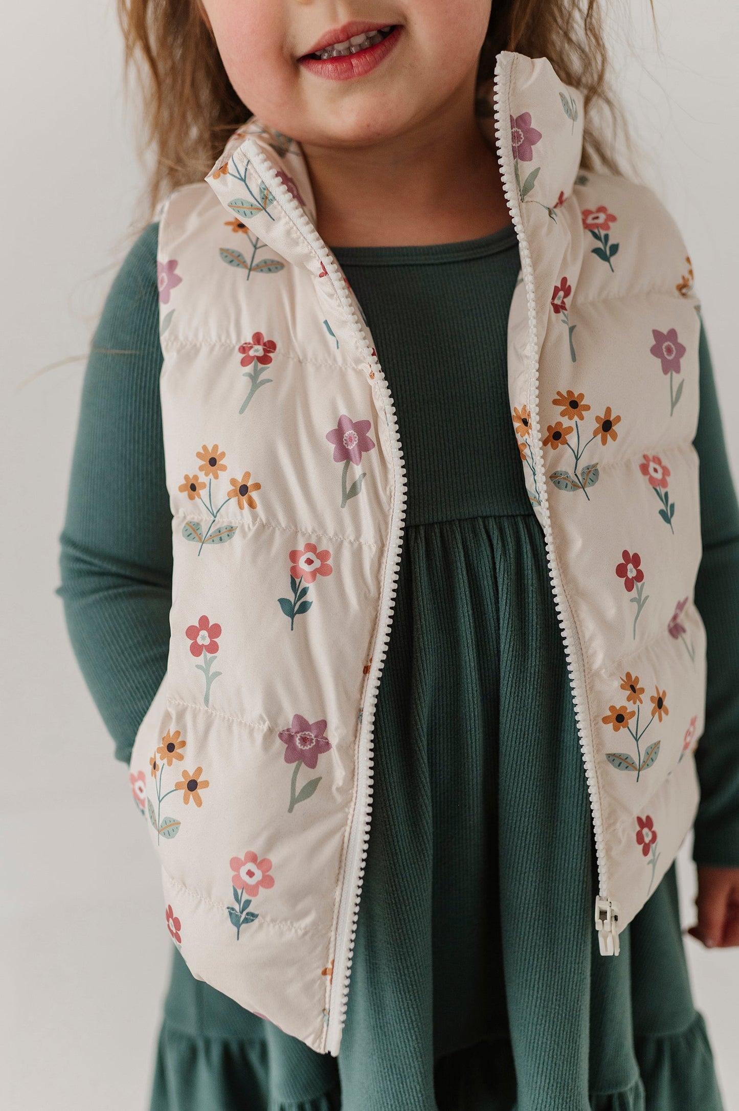 Puffer Vest Meadow Bloom