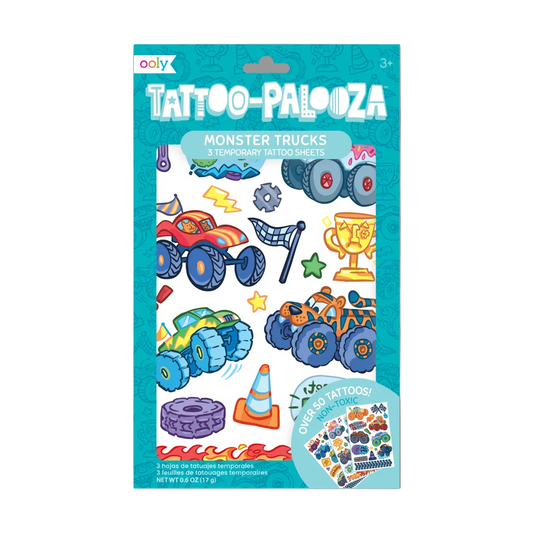 Tattoo Palooza: Temporary Tattoos - Monster Trucks