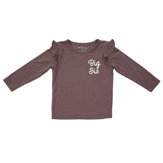 Big Sis Long Sleeve Ruffle Top