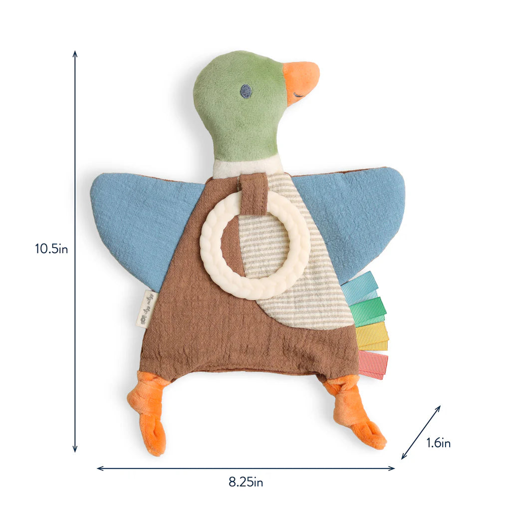 Mallard Duck Bitzy Crinkle™ Sensory Toy with Teether
